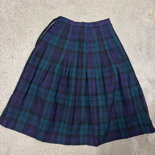 VTG BLACK WOOL KILT