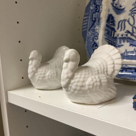White Turkey Salt and Pepper Set