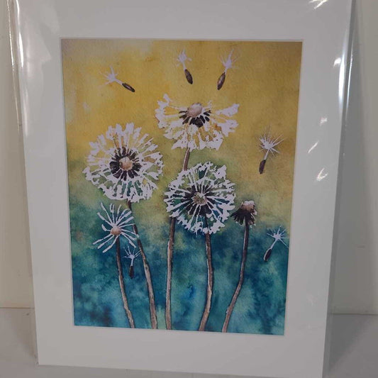 DANDELIONS- WATERCOLOUR PRINT