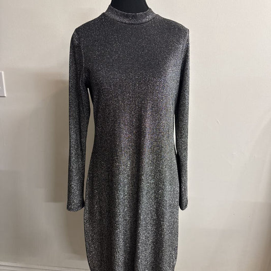 SILVER HIGH NECK DRESS