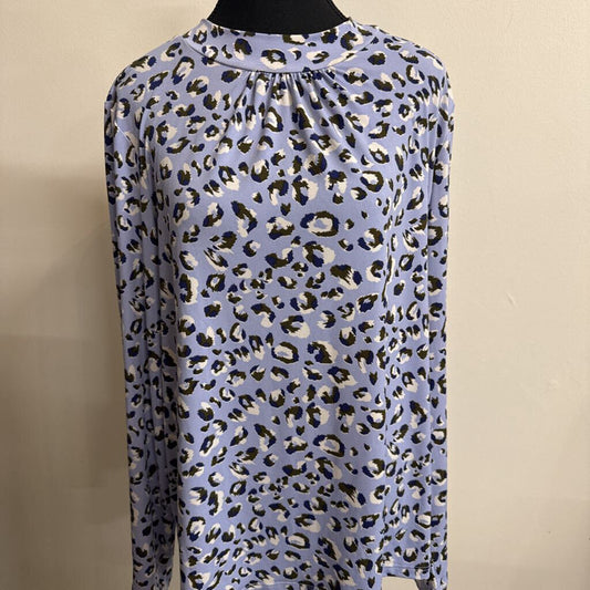 KIM&CO BLUE PATTERN TOP