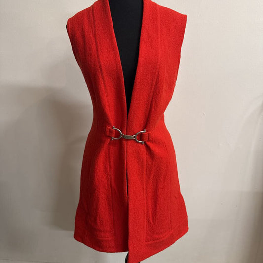 WOOL BLEND ORANGE VEST
