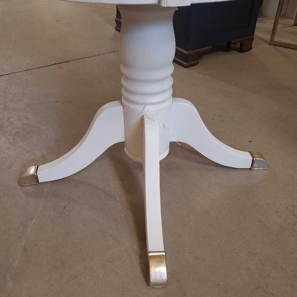 NEWLY REFINISHED ROUND ACCENT TABLE