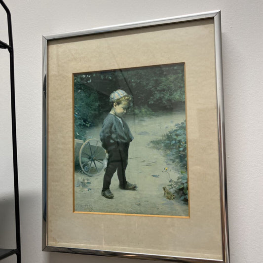 VINTAGE PRINT THE YOUNG BIOLOGIST FROM 1891 ORIGINAL
