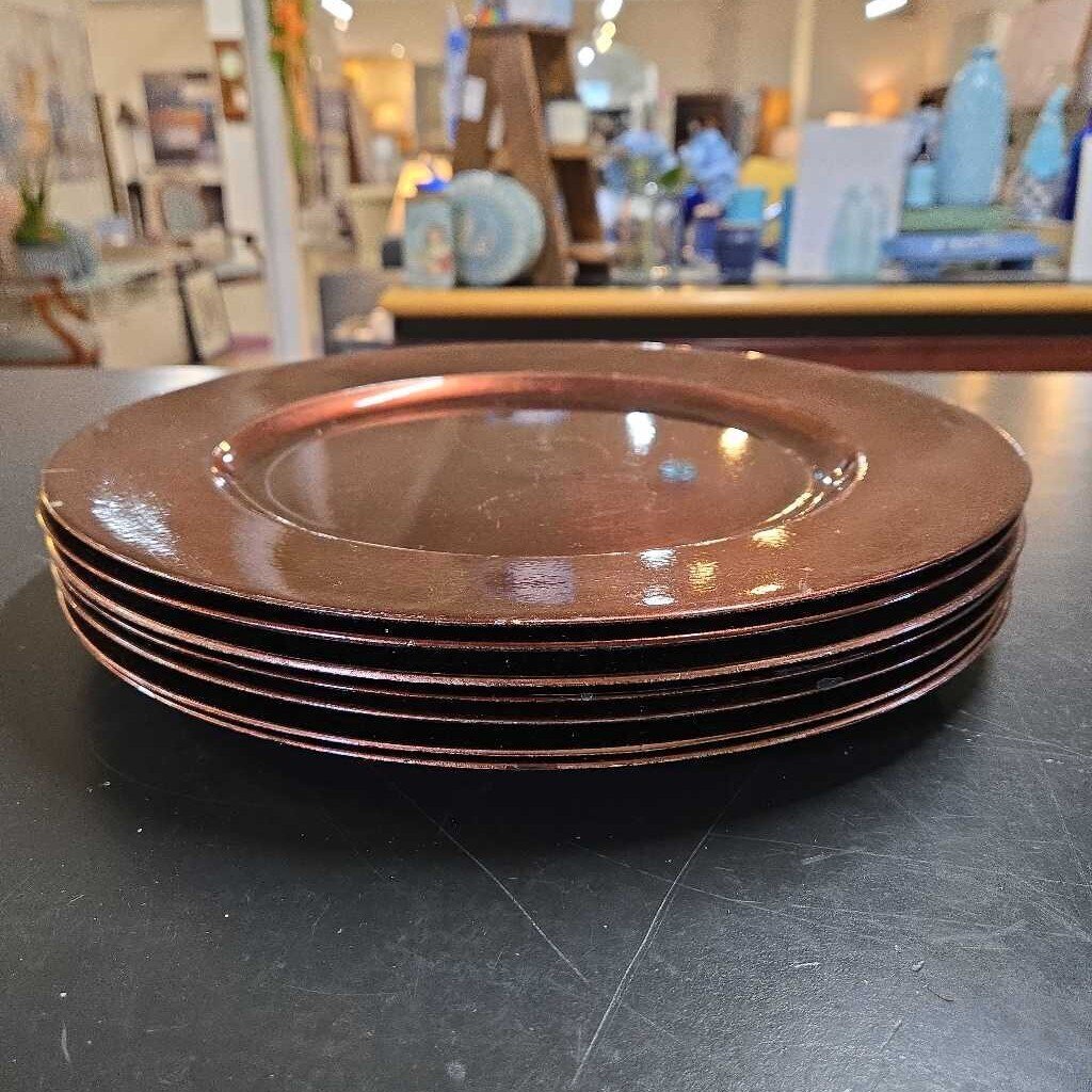 S/7 13" COPPER CHARGERS