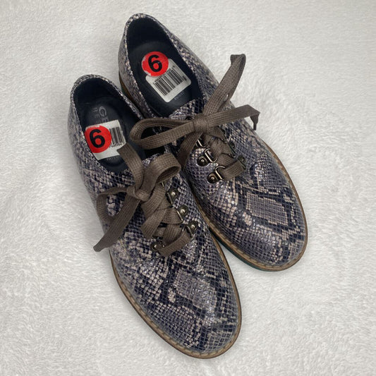 GEOX - SNAKE SKIN LACE UP LOAFERS - 6