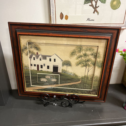 COUNTRY FARM FOLK ART PRINT BY DOTTY CHASE, THE FARM