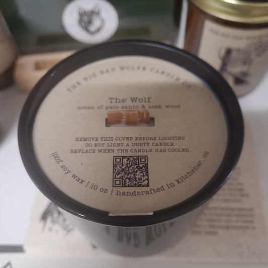 THE WOLF 10 OZ WOODEN WICK