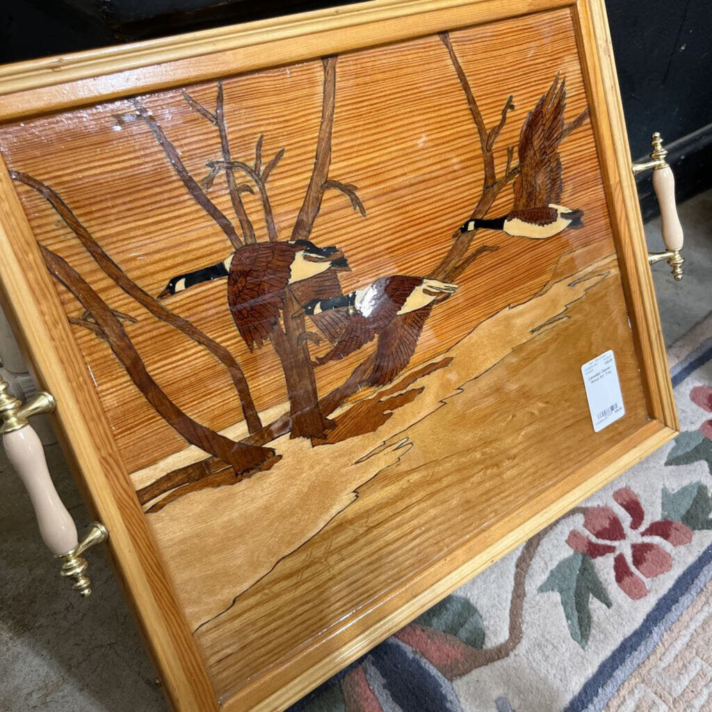 Canadian Geese - Wood Art Tray