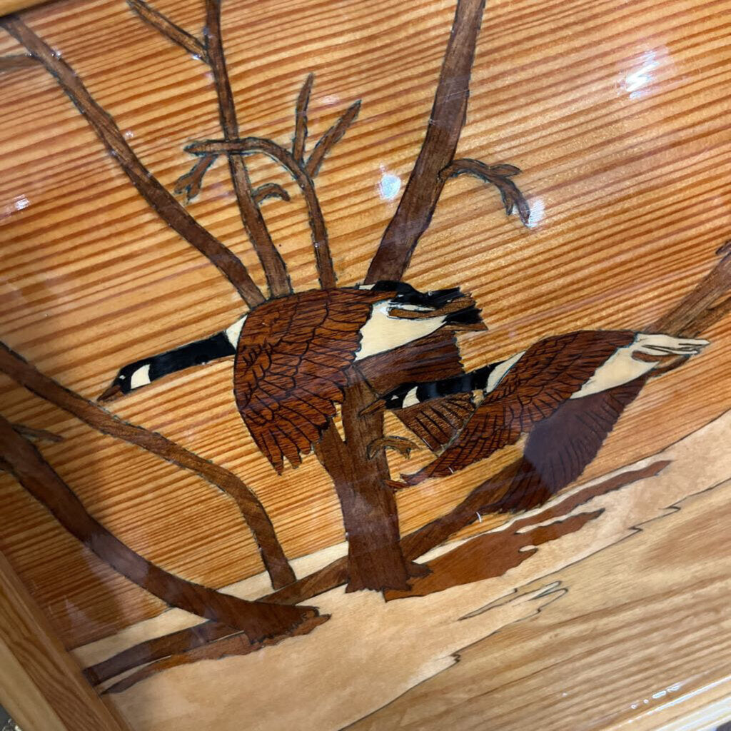 Canadian Geese - Wood Art Tray