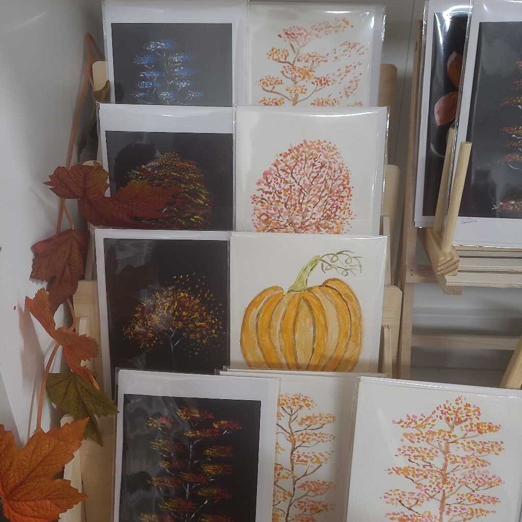 Hand painted watercolour cards