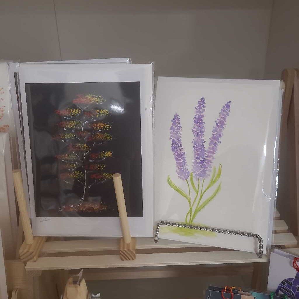 Hand painted watercolour cards