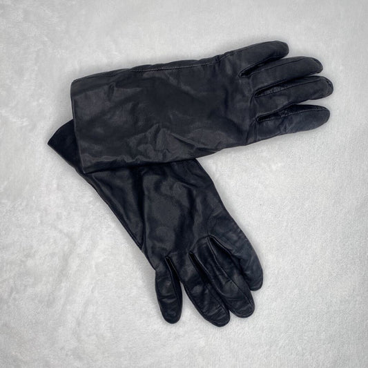 GENUINE BLACK LEATHER GLOVES