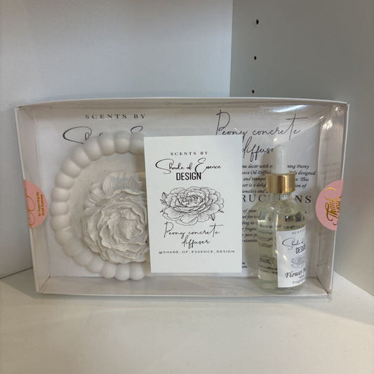 Handcrafted Cement Peony Room Diffuser