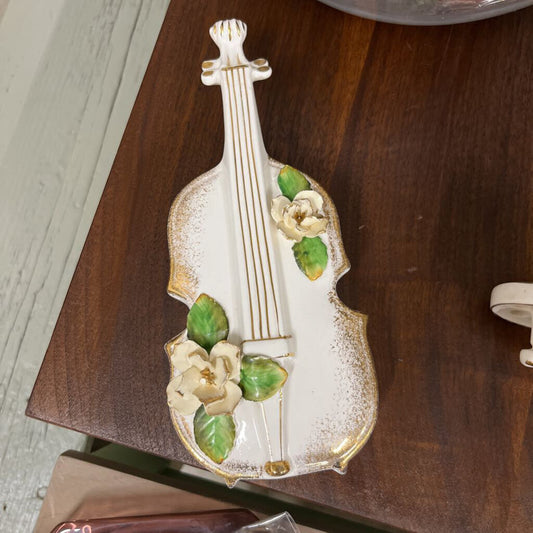 Ceramic Violin Planter