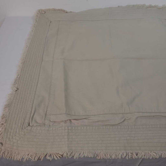 FRINGE EDGE TAUPE POTTERY BARN PILLOW COVER