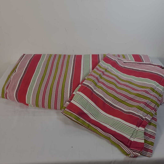 3 PC QUEEN POTTERY BARN DUVET COVER