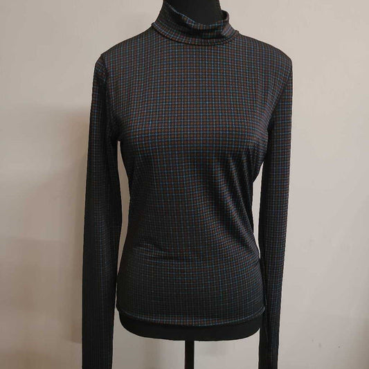 PLAID LONG SLEEVE TOP