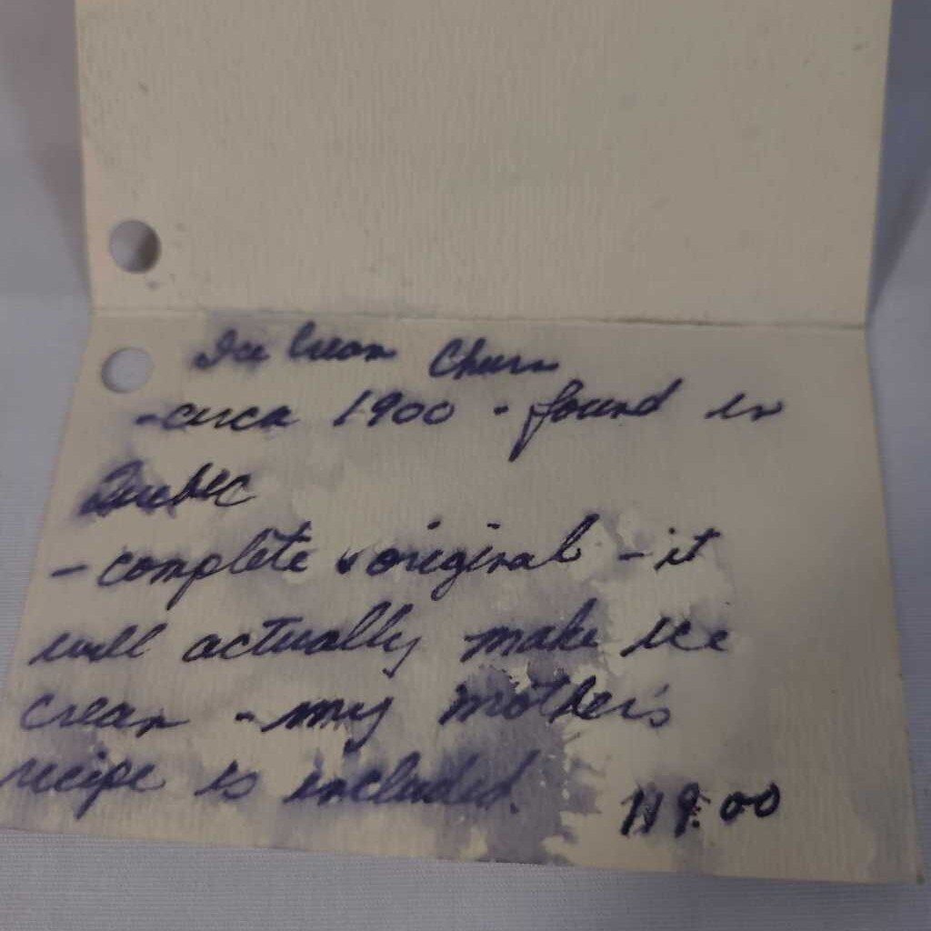 VTG HAND CRANK ICE CREAM MAKER