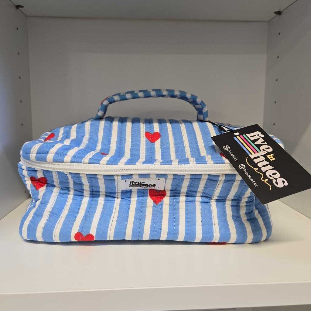 BLUE LOVE VANITY BAG