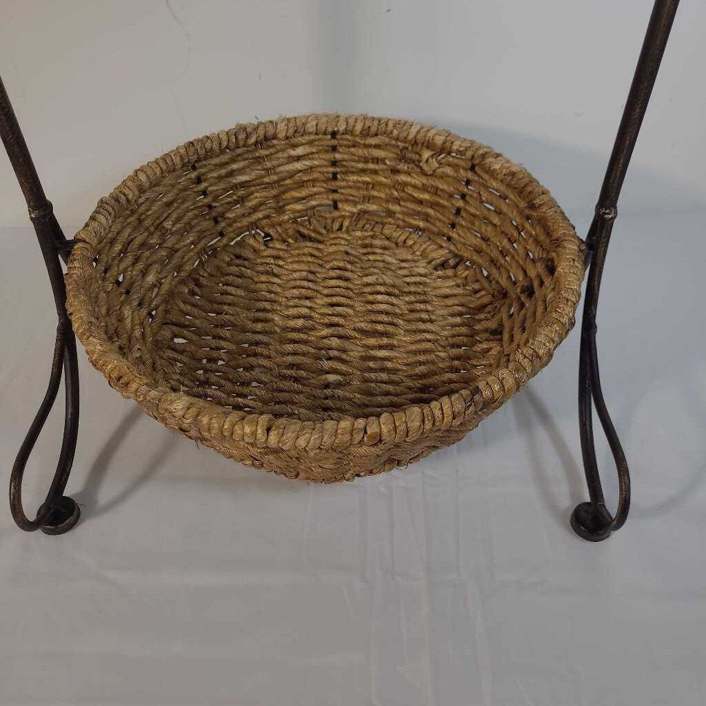 2 TIER METAL FRAME BASKET