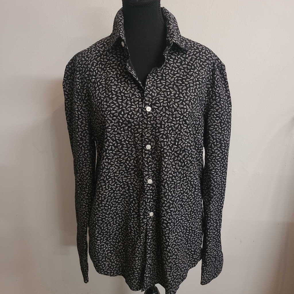 AMERICAN EAGLE - B/W BUTTON DOWN