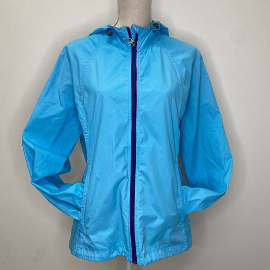 EDDIE BAUER - BLUE ZIP-UP WINDBREAKER