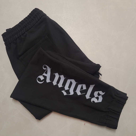 PALM ANGELS - BLACK TAPERED SWEATPANTS