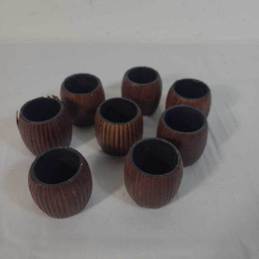 S/8 WOOD NAPKIN RINGS