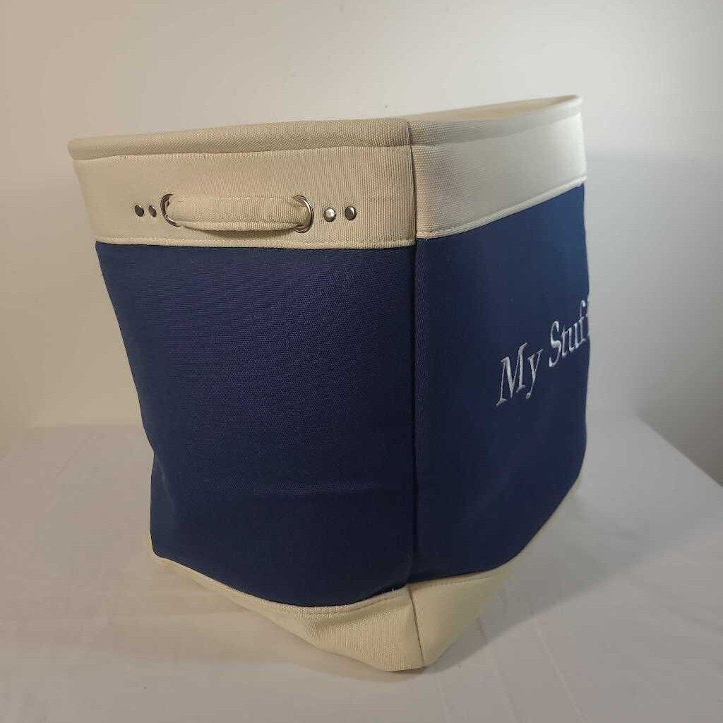 MY STUFF CANVAS BASKET