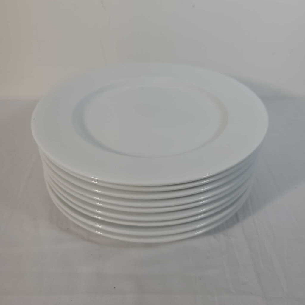 S/9 WHITE GLUCKSTEIN HOME PLATES