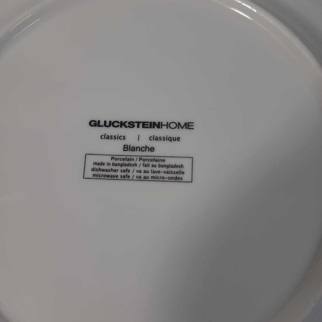 S/9 WHITE GLUCKSTEIN HOME PLATES