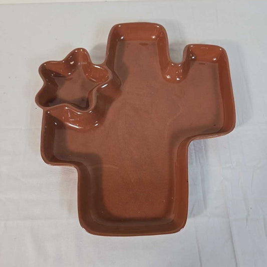 CACTUS CHIP & DIP DISH