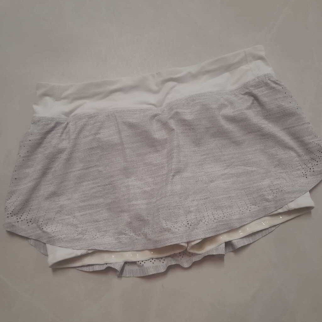 LULULEMON - WHITE "HOTTY HOT" SKORT