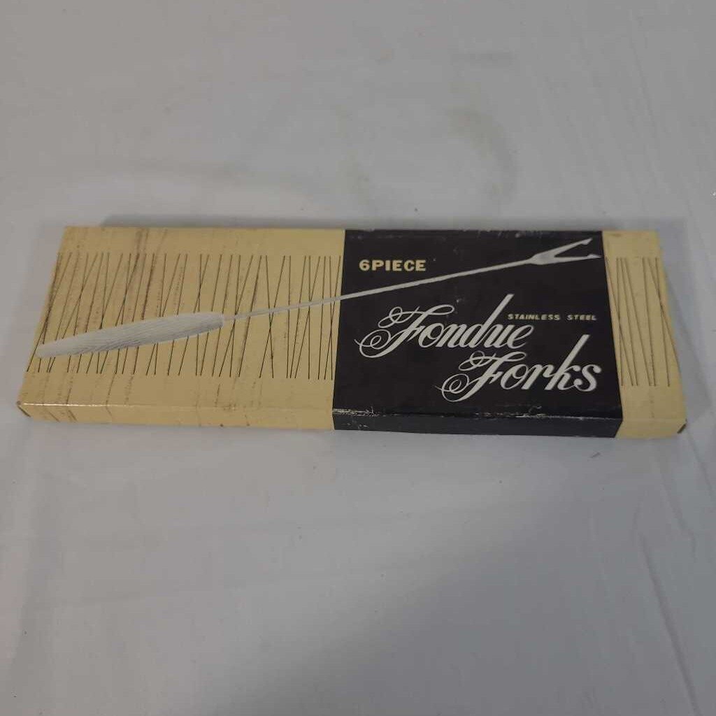S/6 VTG FONDUE FORKS
