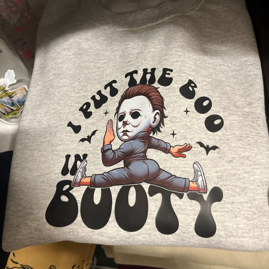 Boo Sweatshirt- Grey- Small