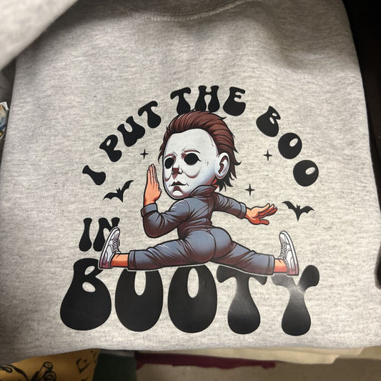 Boo Sweatshirt- Grey- Medium