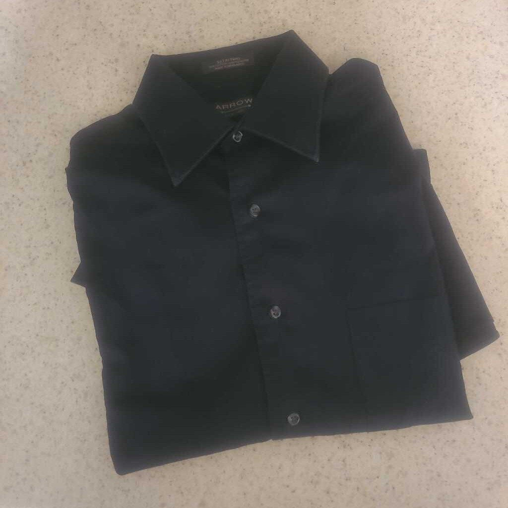 MENS BLACK DRESS SHIRT