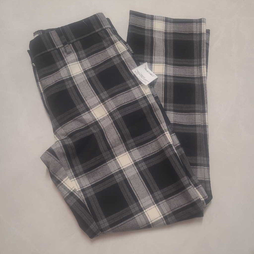 GAP TAILORED CROP PLAID PANTS