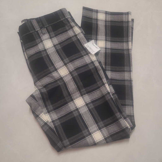 GAP TAILORED CROP PLAID PANTS