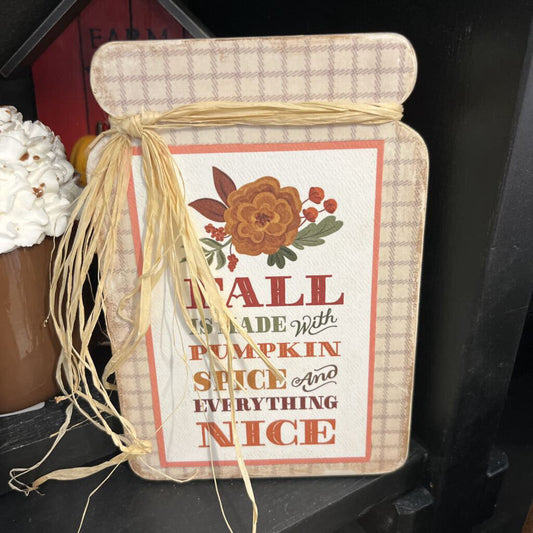CANNING JAR SHELF SITTER