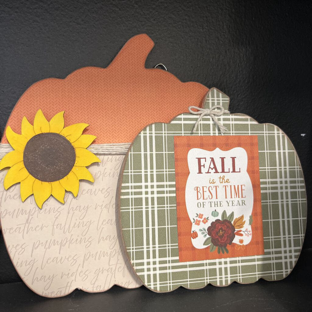 DOUBLE PUMPKIN WALL HANGER