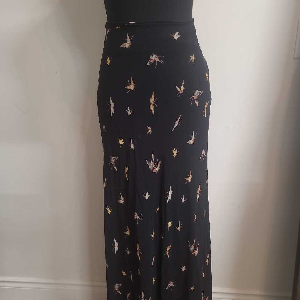 LONG MAXI SKIRT WITH BUTTERFLIES
