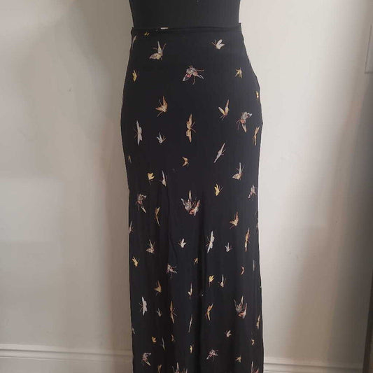 LONG MAXI SKIRT WITH BUTTERFLIES