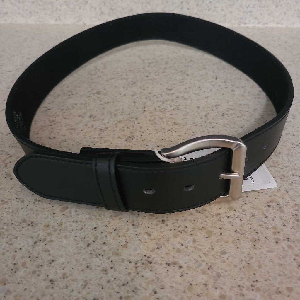 BLACK LEATHER BELT