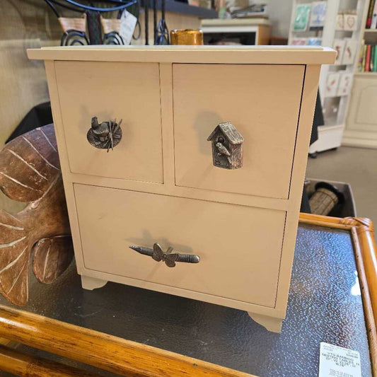WOOD BOX W/DRAWERS