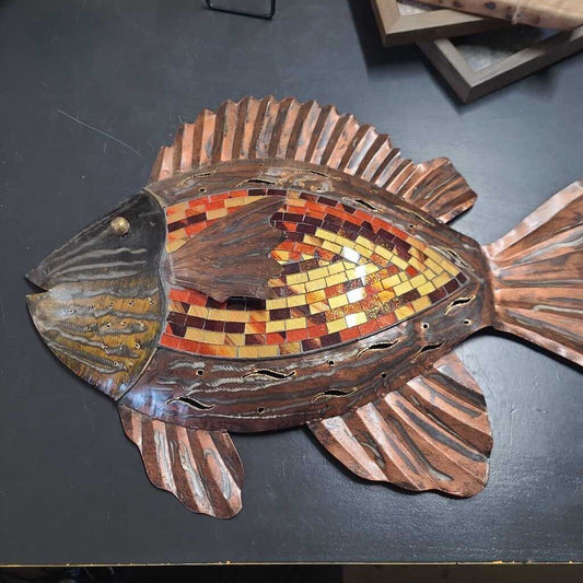 TIN FISH W/ MOSAIC DESIGN