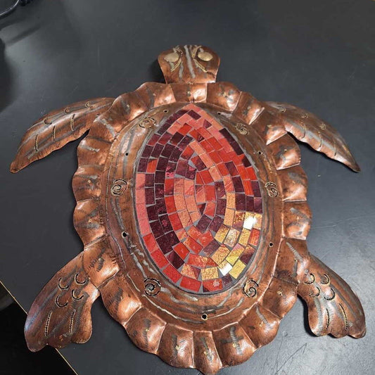 TIN TURTLE W/ MOSAIC DESIGN
