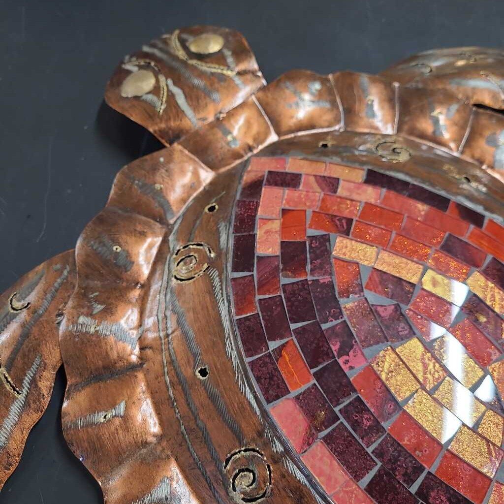 TIN TURTLE W/ MOSAIC DESIGN