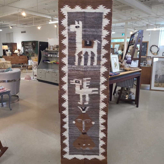 VTG HANDWOVEN WOOL WALL HANGING